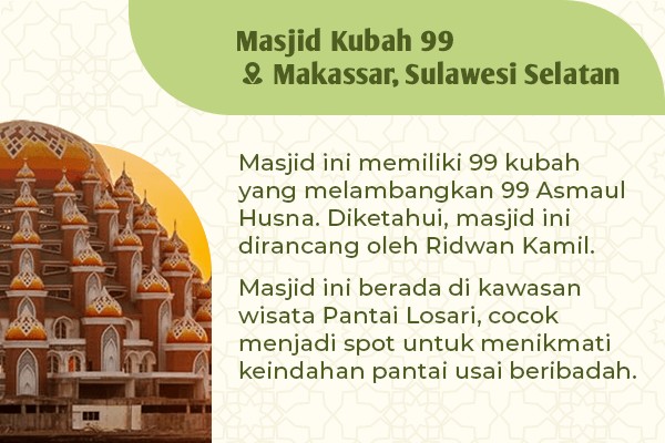 Mengintip Pesona Masjid-Masjid Ikonik di Tanah Air