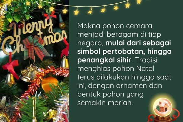 Dibalik Tradisi Menghias Pohon Natal: Kenapa Harus Pohon Cemara?